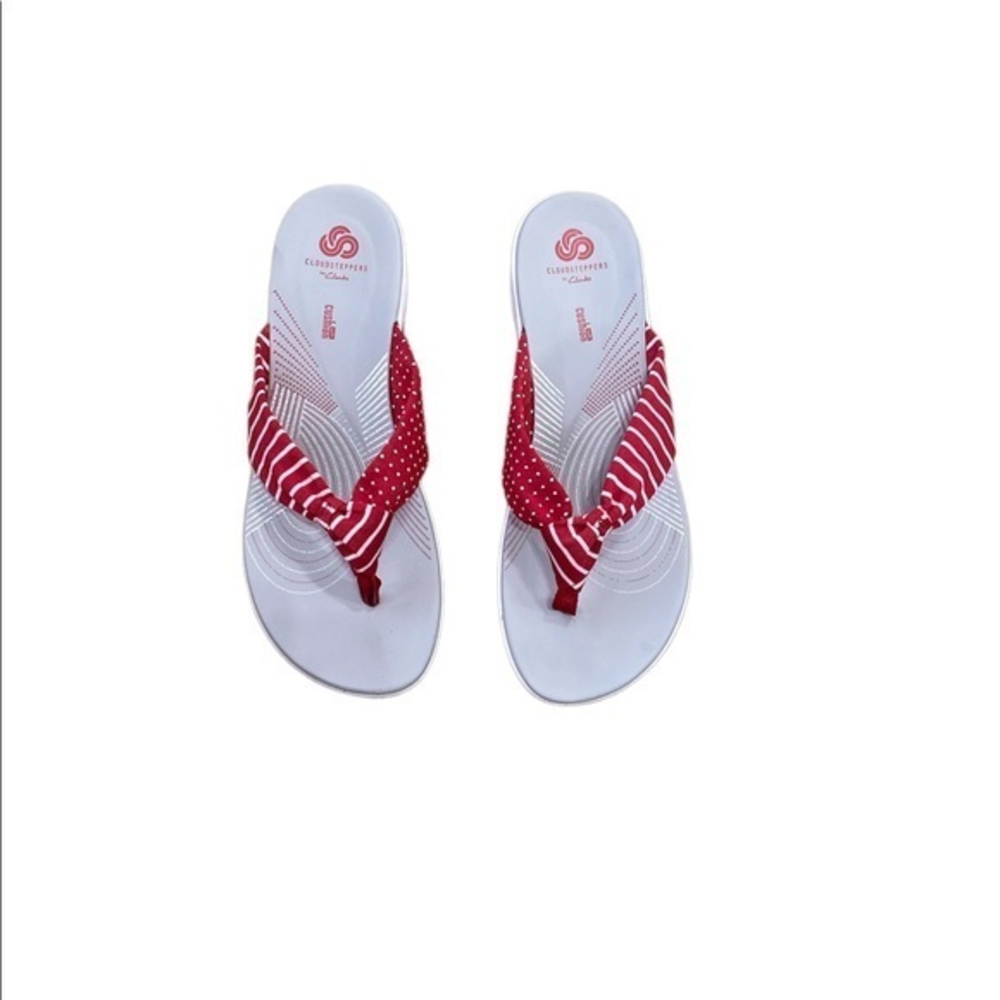 comfort plus by Predictions Red and White Women's Sandals